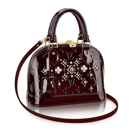 Сумка Louis Vuitton M90988 Alma BB Tote Bag Monogram Vernis "Chocolate"