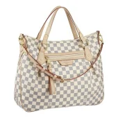 Сумка Louis Vuitton N41133 Evora MM Shoulder Bag Damier Azur Canvas "White"