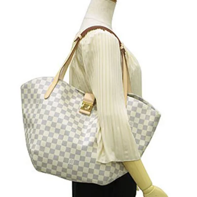Сумка Louis Vuitton N41209 Salina GM Shoulder Bag Damier Azur Canvas "White" фото № 7