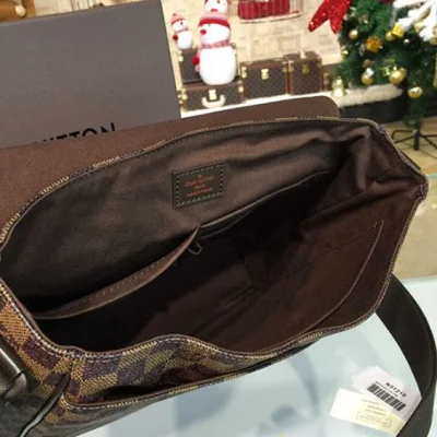 Сумка Louis Vuitton N41212 District MM Messenger Bag Damier Ebene Canvas "Brown" фото № 10