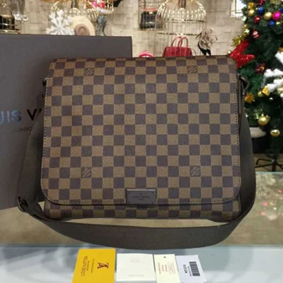 Сумка Louis Vuitton N41212 District MM Messenger Bag Damier Ebene Canvas "Brown" фото № 2