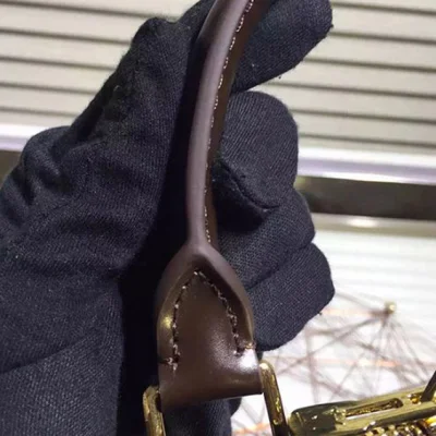 Сумка Louis Vuitton N41221 Alma BB Tote Bag Damier Ebene Canvas "Brown" фото № 4