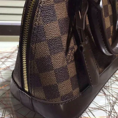 Сумка Louis Vuitton N41221 Alma BB Tote Bag Damier Ebene Canvas "Brown" фото № 6