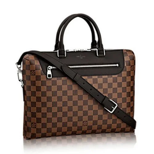 Портфель Louis Vuitton N41438 Porte-Documents Jour Briefcase Damier Ebene Canvas "Brown"