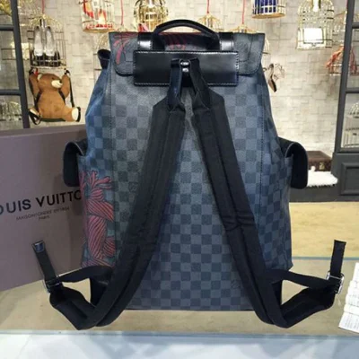 Рюкзак Louis Vuitton N41709 Christopher PM Backpack Damier Graphite Canvas "Graphite" фото № 4