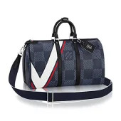 Сумка Louis Vuitton N44008 Keepall 45 Bandouliere Duffel Bag Damier Cobalt Canvas "Navy Blue"