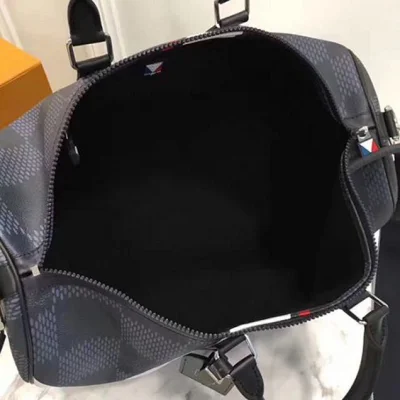 Сумка Louis Vuitton N44008 Keepall 45 Bandouliere Duffel Bag Damier Cobalt Canvas "Navy Blue" фото № 9