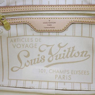 Сумка Louis Vuitton N51110 Neverfull PM Shoulder Bag Damier Azur Canvas "White" фото № 5