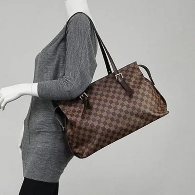 Сумка Louis Vuitton N51119 Chelsea Shoulder Bag Damier Ebene Canvas "Brown" фото № 7