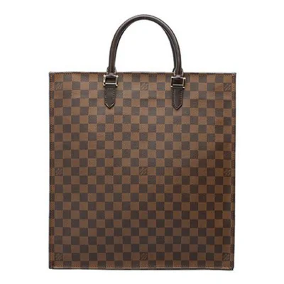 Сумка Louis Vuitton N51140 Sac Plat Tote Bag Damier Ebene Canvas "Brown" фото № 2