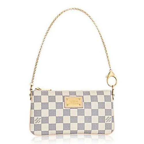 Сумка Louis Vuitton N60027 Pochette Milla MM Damier Azur Canvas "White"
