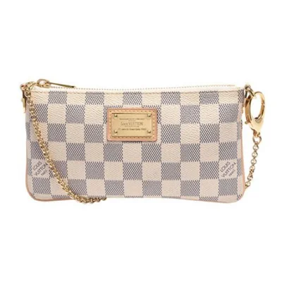 Сумка Louis Vuitton N60027 Pochette Milla MM Damier Azur Canvas "White" фото № 2