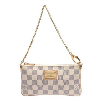 Сумка Louis Vuitton N60027 Pochette Milla MM Damier Azur Canvas "White" фото № 3