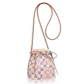 Сумка Louis Vuitton N60052 Nano Noe Shoulder Bag Damier Azur Canvas "White"