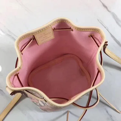 Сумка Louis Vuitton N60052 Nano Noe Shoulder Bag Damier Azur Canvas "White" фото № 9