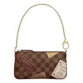 Клатч Louis Vuitton N63080 Pochette Milla MM Damier Ebene Canvas "Brown"