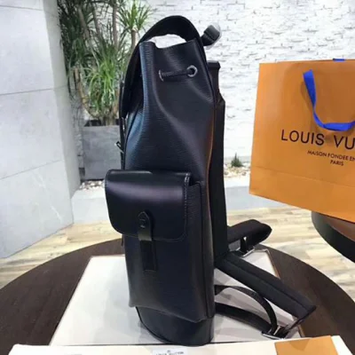 Рюкзак Louis Vuitton x Supreme Christopher Backpack PM M53413 Epi Leather "Black" фото № 5