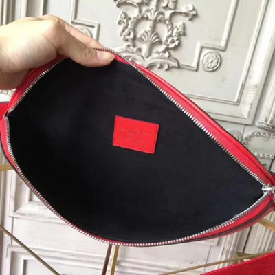 Сумка Louis Vuitton x Supreme Bumbag M53418 Epi Leather "Red" фото № 9