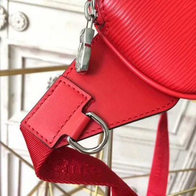 Сумка Louis Vuitton x Supreme Bumbag M53418 Epi Leather "Red" фото № 6
