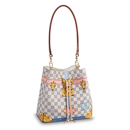 Сумка Louis Vuitton Damier Azur Canvas NeoNoe N41066 "White"