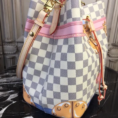 Сумка Louis Vuitton Damier Azur Canvas NeoNoe N41066 "White" фото № 5