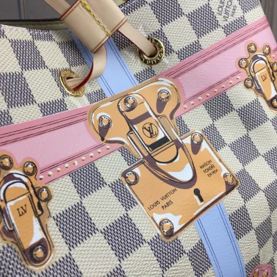 Сумка Louis Vuitton Damier Azur Canvas NeoNoe N41066 "White" фото № 6