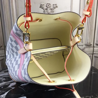 Сумка Louis Vuitton Damier Azur Canvas NeoNoe N41066 "White" фото № 8