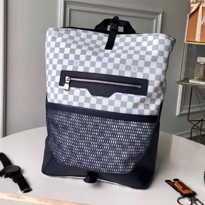 Рюкзак Louis Vuitton Damier Coastline Canvas Matchpoint Backpack N40018 "White" фото № 2 Рюкзак Louis Vuitton Damier Coastline Canvas Matchpoint Backpack N40018 "White" фото № 2