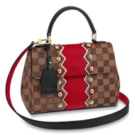 Сумка Louis Vuitton N40045 Bond Street BB Damier Ebene Canvas Rubis Red "Brown"
