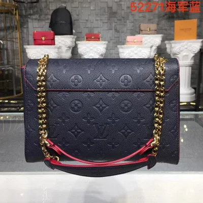 Сумка Louis Vuitton M43925 Vavin MM Monogram Empreinte Leather "Navy Blue" фото № 3