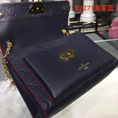 Сумка Louis Vuitton M43925 Vavin MM Monogram Empreinte Leather "Navy Blue" фото № 6