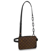 Сумка Louis Vuitton Utility Front Bag M44468 Monogram Coated Canvas "Brown"