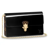 Сумка Louis Vuitton Cherrywood Chain Wallet M63305 Monogram Vernis "Black"