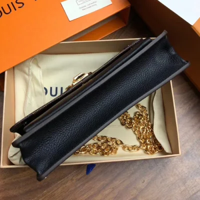 Сумка Louis Vuitton Vavin Chain Wallet N60221 Damier Ebene Canvas Black "Brown" фото № 4