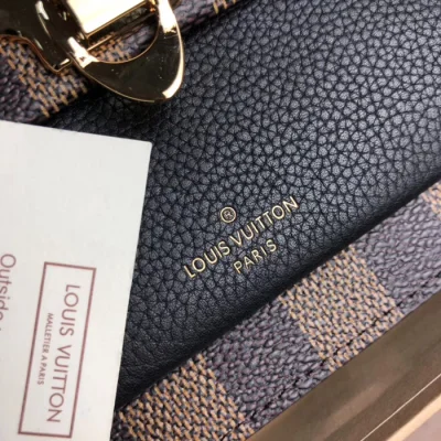 Сумка Louis Vuitton Vavin Chain Wallet N60221 Damier Ebene Canvas Black "Brown" фото № 5