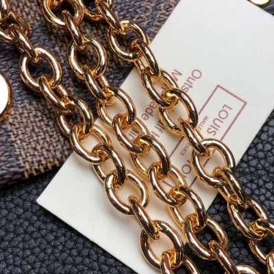 Сумка Louis Vuitton Vavin Chain Wallet N60221 Damier Ebene Canvas Black "Brown" фото № 7