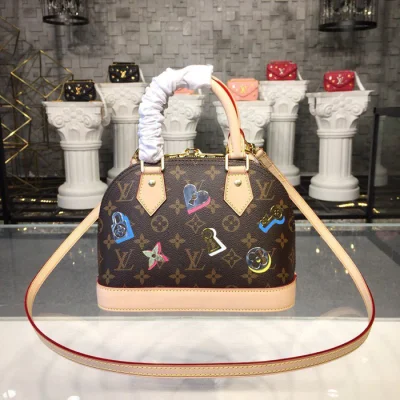 Сумка Louis Vuitton Alma BB M44368 Monogram Canvas "Brown" фото № 4