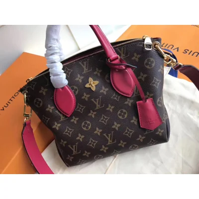 Сумка Louis Vuitton Flower Zipped Tote BB M44350 Monogram Canvas Lie De Vin Red "Brown" фото № 3