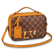 Сумка Louis Vuitton Santa Monica N40178 Damier Ebene Canvas Safran Yellow "Brown"