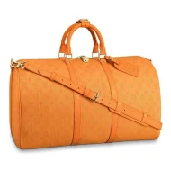 Сумка Louis Vuitton Keepall Bandouliere 50 M44644 Monogram Denim Ochre Yellow "Orange"