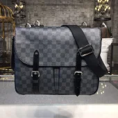 Сумка Louis Vuitton Christopher Messenger Bag 36cm Damier Graphite Canvas Fall Winter 2018 Collection N41500 Black "Graphite"