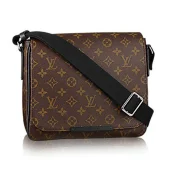 Сумка Louis Vuitton M40935 District PM Messenger Bag Monogram Macassar Canvas "Brown"