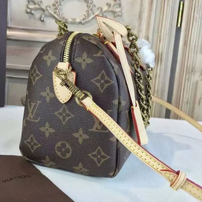 Сумка Louis Vuitton M40988 Speedy 20 Chain Tote Bag Monogram Canvas "Brown" фото № 3