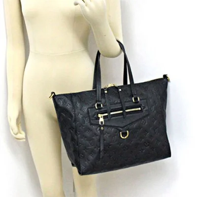 Сумка Louis Vuitton M41065 Lumineuse PM Shoulder Bag Monogram Empreinte Leather "Black" фото № 8