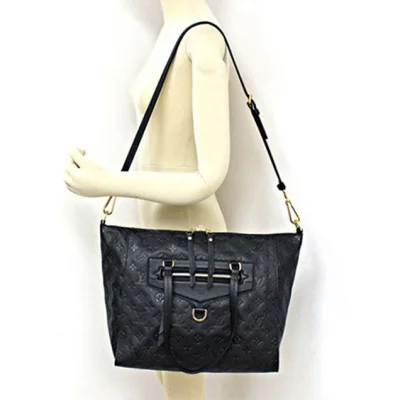 Сумка Louis Vuitton M41065 Lumineuse PM Shoulder Bag Monogram Empreinte Leather "Black" фото № 9