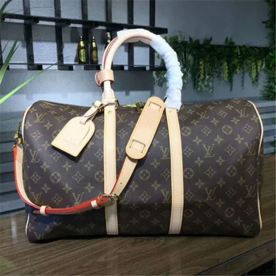 Сумка Louis Vuitton M41418 Keepall Bandouliere 45 Duffel Bag Monogram Canvas "Brown" фото № 2
