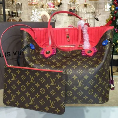 Сумка Louis Vuitton M41663 Neverfull MM Totem Shoulder Bag Monogram Canvas "Brown" фото № 2