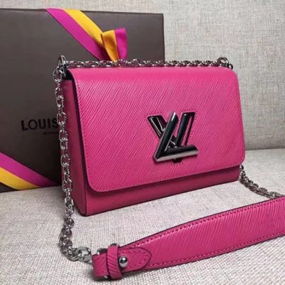 Сумка Louis Vuitton M41869 Twist MM Shoulder Bag Epi Leather "Pink" фото № 3