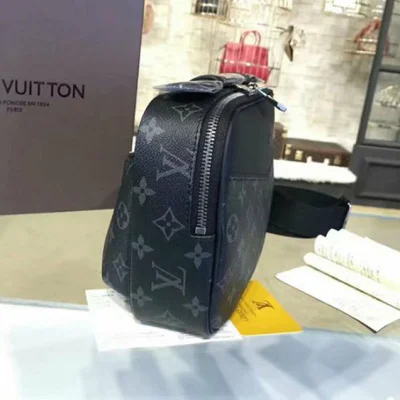 Сумка Louis Vuitton M42906 Bumbag Sling Bag Monogram Eclipse Canvas "Black" фото № 3