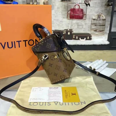 Сумка Louis Vuitton M42999 Camera Box Crossbody Bag Monogram Canvas "Brown" фото № 3